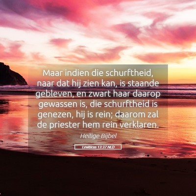 Picture 05 - Leviticus 13:37 NLD - Maar indien die schurftheid, naar dat hij zien - Bible Verse Picture