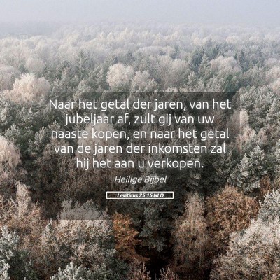 Picture 05 - Leviticus 25:15 NLD - Naar het getal der jaren, van het jubeljaar af, - Bible Verse Picture