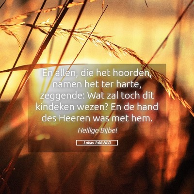 Picture 05 - Lukas 1:66 NLD - En allen, die het hoorden, namen het ter harte, - Bible Verse Picture