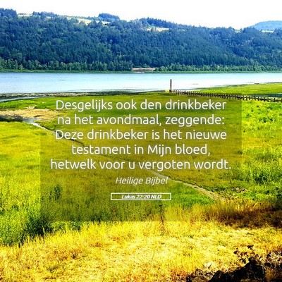 Picture 05 - Lukas 22:20 NLD - Desgelijks ook den drinkbeker na het avondmaal, - Bible Verse Picture