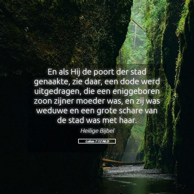 Picture 05 - Lukas 7:12 NLD - En als Hij de poort der stad genaakte, zie daar, - Bible Verse Picture