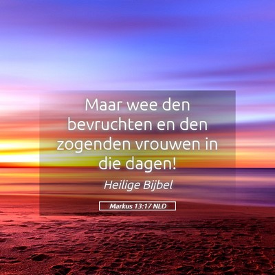 Picture 05 - Markus 13:17 NLD - Maar wee den bevruchten en den zogenden vrouwen - Bible Verse Picture