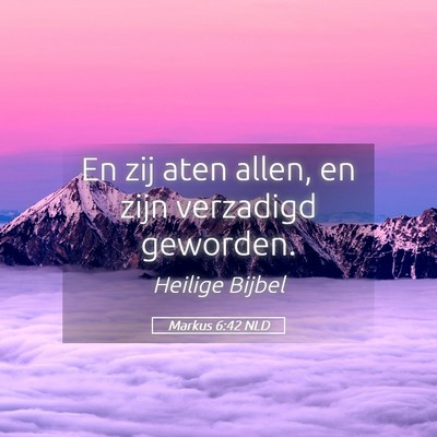 Picture 05 - Markus 6:42 NLD - En zij aten allen, en zijn verzadigd - Bible Verse Picture