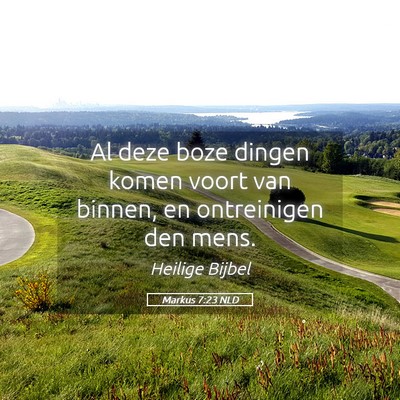 Picture 05 - Markus 7:23 NLD - Al deze boze dingen komen voort van binnen, en - Bible Verse Picture