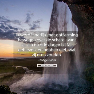 Picture 05 - Markus 8:2 NLD - Ik word innerlijk met ontferming bewogen over de - Bible Verse Picture