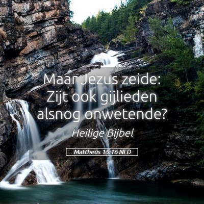 Picture 05 - Mattheüs 15:16 NLD - Maar Jezus zeide: Zijt ook gijlieden alsnog - Bible Verse Picture