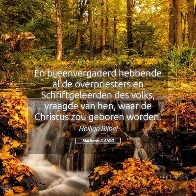 Picture 05 - Mattheüs 2:4 NLD - En bijeenvergaderd hebbende al de overpriesters - Bible Verse Picture