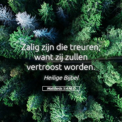Picture 05 - Mattheüs 5:4 NLD - Zalig zijn die treuren; want zij zullen vertroost - Bible Verse Picture