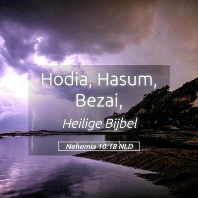 Picture 05 - Nehemia 10:18 NLD - Hodia, Hasum, - Bible Verse Picture