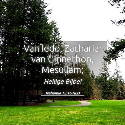 Picture 05 - Nehemia 12:16 NLD - Van Iddo, Zacharia; van Ginnethon, - Bible Verse Picture