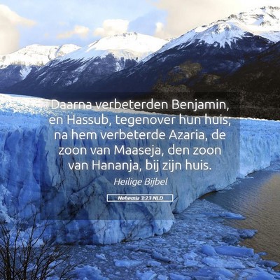 Picture 05 - Nehemia 3:23 NLD - Daarna verbeterden Benjamin, en Hassub, tegenover - Bible Verse Picture