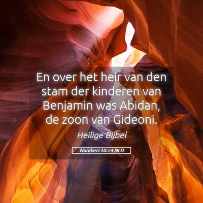 Picture 05 - Numberi 10:24 NLD - En over het heir van den stam der kinderen van - Bible Verse Picture