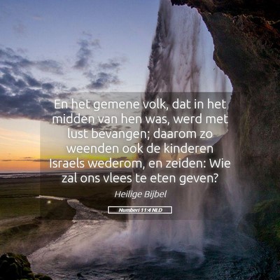 Picture 05 - Numberi 11:4 NLD - En het gemene volk, dat in het midden van hen - Bible Verse Picture