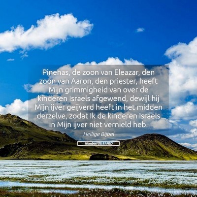 Picture 05 - Numberi 25:11 NLD - Pinehas, de zoon van Eleazar, den zoon van Aaron, - Bible Verse Picture