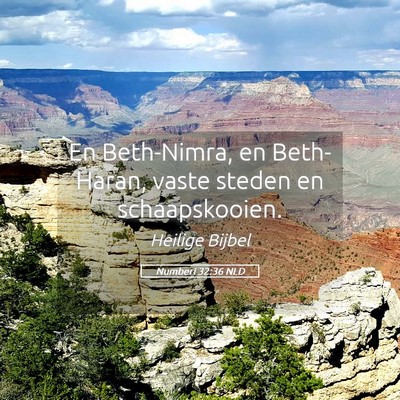 Picture 05 - Numberi 32:36 NLD - En Beth-Nimra, en Beth-Haran, vaste steden en - Bible Verse Picture