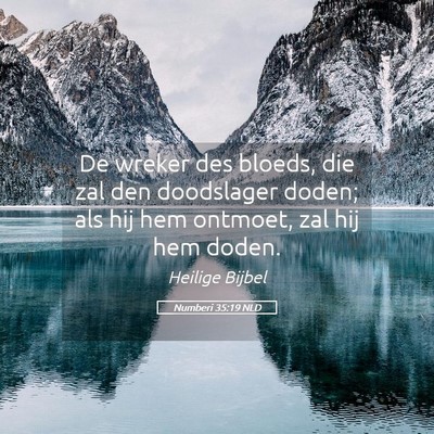Picture 05 - Numberi 35:19 NLD - De wreker des bloeds, die zal den doodslager - Bible Verse Picture