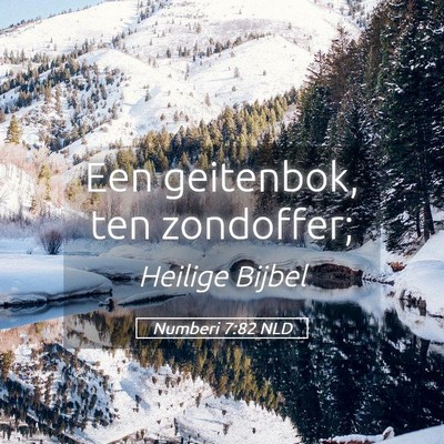 Picture 05 - Numberi 7:82 NLD - Een geitenbok, ten - Bible Verse Picture