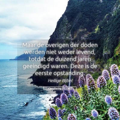 Picture 05 - Openbaring 20:5 NLD - Maar de overigen der doden werden niet weder - Bible Verse Picture