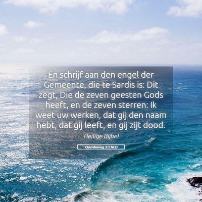 Picture 05 - Openbaring 3:1 NLD - En schrijf aan den engel der Gemeente, die te - Bible Verse Picture