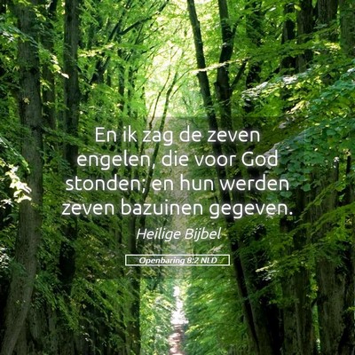 Picture 05 - Openbaring 8:2 NLD - En ik zag de zeven engelen, die voor God stonden; - Bible Verse Picture