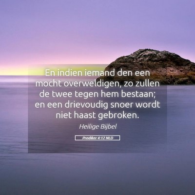 Picture 05 - Prediker 4:12 NLD - En indien iemand den een mocht overweldigen, zo - Bible Verse Picture