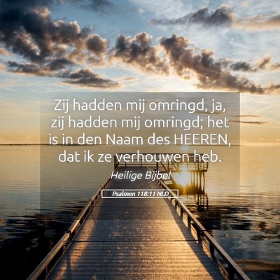 Picture 05 - Psalmen 118:11 NLD - Zij hadden mij omringd, ja, zij hadden mij - Bible Verse Picture
