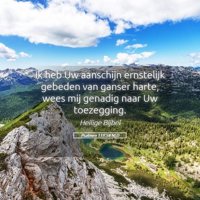 Picture 05 - Psalmen 119:58 NLD - Ik heb Uw aanschijn ernstelijk gebeden van ganser - Bible Verse Picture
