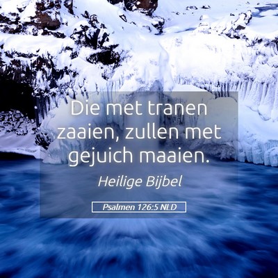 Picture 05 - Psalmen 126:5 NLD - Die met tranen zaaien, zullen met gejuich - Bible Verse Picture