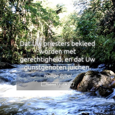 Picture 05 - Psalmen 132:9 NLD - Dat Uw priesters bekleed worden met - Bible Verse Picture