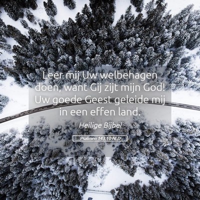 Picture 05 - Psalmen 143:10 NLD - Leer mij Uw welbehagen doen, want Gij zijt mijn - Bible Verse Picture