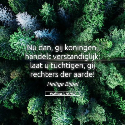 Picture 05 - Psalmen 2:10 NLD - Nu dan, gij koningen, handelt verstandiglijk; - Bible Verse Picture
