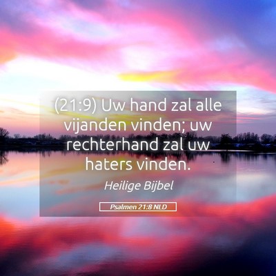 Picture 05 - Psalmen 21:8 NLD - (21:9) Uw hand zal alle vijanden vinden; uw - Bible Verse Picture