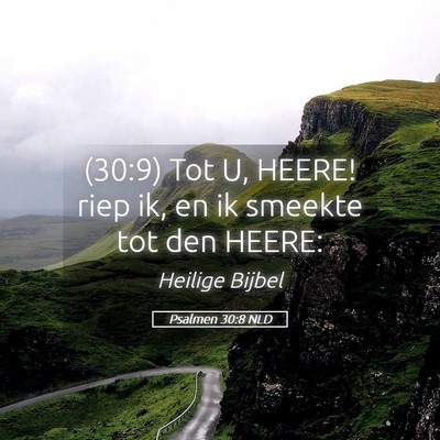 Picture 05 - Psalmen 30:8 NLD - (30:9) Tot U, HEERE! riep ik, en ik smeekte tot - Bible Verse Picture