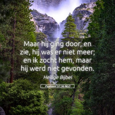 Picture 05 - Psalmen 37:36 NLD - Maar hij ging door, en zie, hij was er niet meer; - Bible Verse Picture
