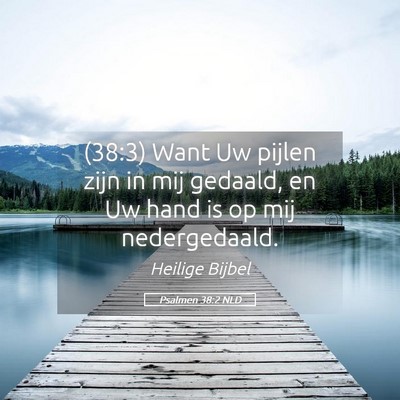 Picture 05 - Psalmen 38:2 NLD - (38:3) Want Uw pijlen zijn in mij gedaald, en Uw - Bible Verse Picture