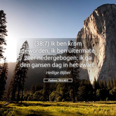 Picture 05 - Psalmen 38:6 NLD - (38:7) Ik ben krom geworden, ik ben uitermate - Bible Verse Picture