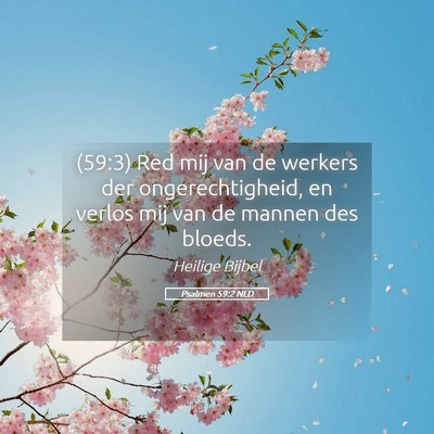 Picture 05 - Psalmen 59:2 NLD - (59:3) Red mij van de werkers der - Bible Verse Picture