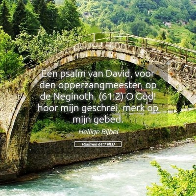 Picture 05 - Psalmen 61:1 NLD - Een psalm van David, voor den opperzangmeester, - Bible Verse Picture
