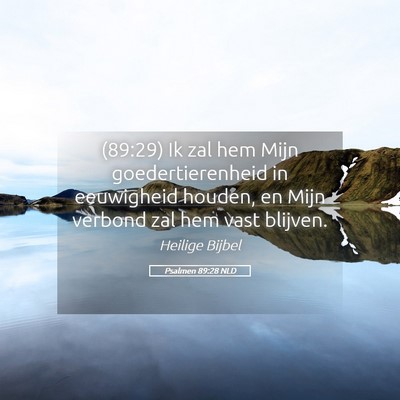 Picture 05 - Psalmen 89:28 NLD - (89:29) Ik zal hem Mijn goedertierenheid in - Bible Verse Picture