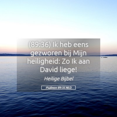 Picture 05 - Psalmen 89:35 NLD - (89:36) Ik heb eens gezworen bij Mijn heiligheid: - Bible Verse Picture