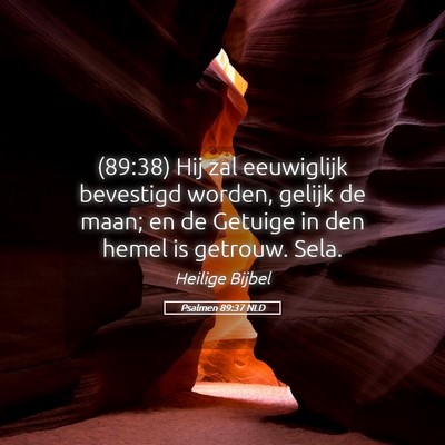 Picture 05 - Psalmen 89:37 NLD - (89:38) Hij zal eeuwiglijk bevestigd worden, - Bible Verse Picture