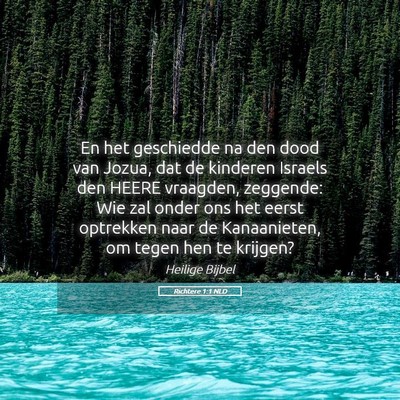 Picture 05 - Richtere 1:1 NLD - En het geschiedde na den dood van Jozua, dat de - Bible Verse Picture