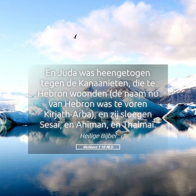 Picture 05 - Richtere 1:10 NLD - En Juda was heengetogen tegen de Kanaanieten, die - Bible Verse Picture