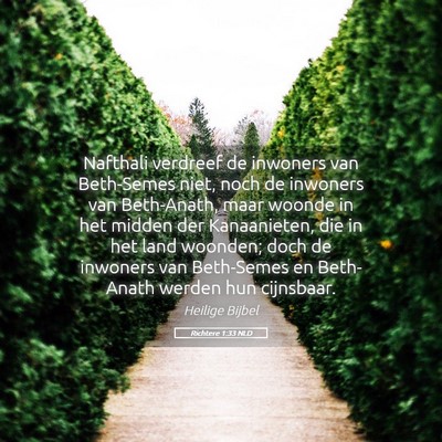Picture 05 - Richtere 1:33 NLD - Nafthali verdreef de inwoners van Beth-Semes - Bible Verse Picture