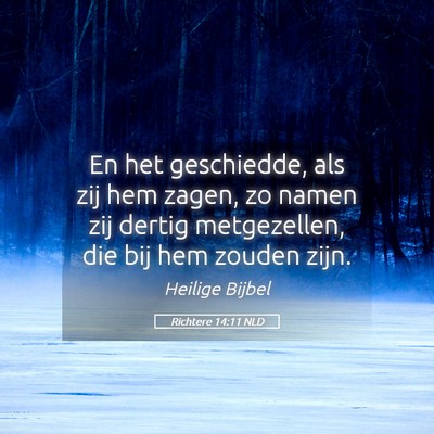 Picture 05 - Richtere 14:11 NLD - En het geschiedde, als zij hem zagen, zo namen - Bible Verse Picture