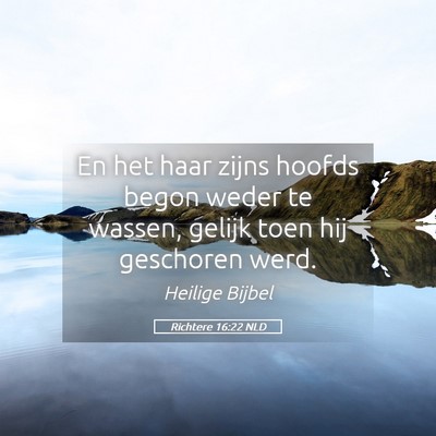 Picture 05 - Richtere 16:22 NLD - En het haar zijns hoofds begon weder te wassen, - Bible Verse Picture