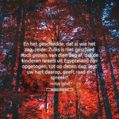 Picture 05 - Richtere 19:30 NLD - En het geschiedde, dat al wie het zag, zeide: - Bible Verse Picture