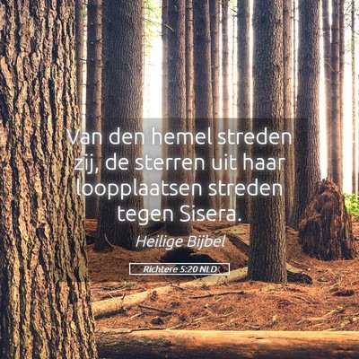 Picture 05 - Richtere 5:20 NLD - Van den hemel streden zij, de sterren uit haar - Bible Verse Picture