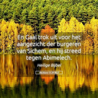 Picture 05 - Richtere 9:39 NLD - En Gaal trok uit voor het aangezicht der burgeren - Bible Verse Picture