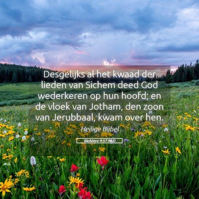 Picture 05 - Richtere 9:57 NLD - Desgelijks al het kwaad der lieden van Sichem - Bible Verse Picture